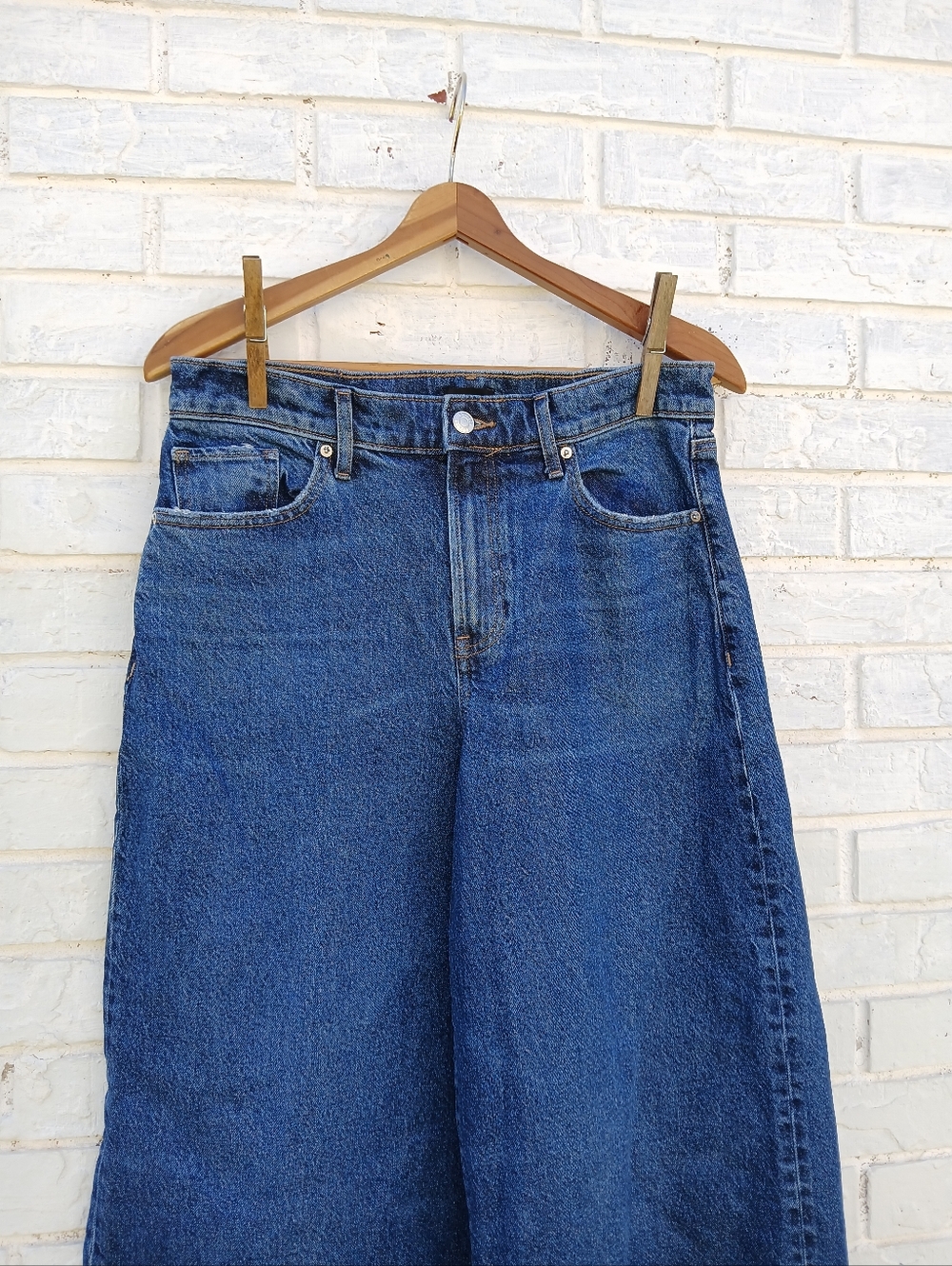 Express Relaxed Wide Leg Jeans Size 8R - Picture 6 of 13